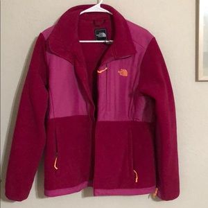 Two Tone Pink North Face Fleece ZipUp